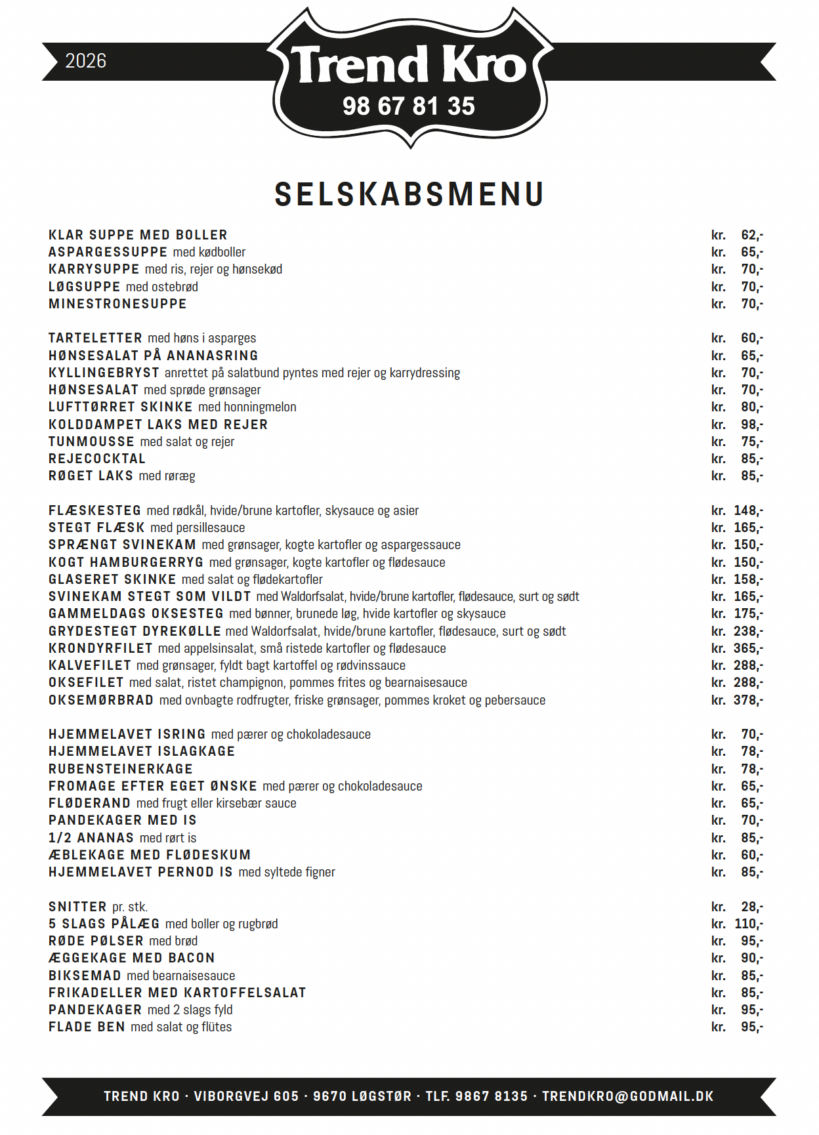 Selskabsmenu side 1